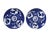 Japanese Arita Plates, Set of 2 For Sale