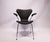 Black Leather Model 3207 Seven Chair by Arne Jacobsen for Fritz Hansen, 1980s For Sale - Image 9 of 9
