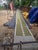 Textile Handmade New Zealand Wool Dhurrie Runner, Olive Green and Cream Geometric Runner Rug- 3'x8' For Sale - Image 7 of 13