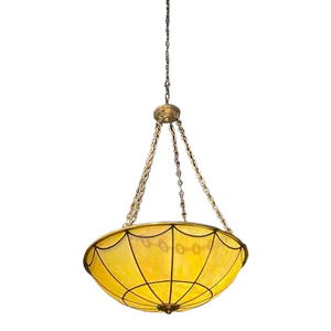 1920’s Leaded Glass Light Fixture