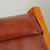This pair of wide wood and leather armchairs dates from the 1980s. They are in good vintage condition. The leather has a...