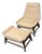 McGuire Furniture Tansen Lounge Chair + Ottoman For Sale