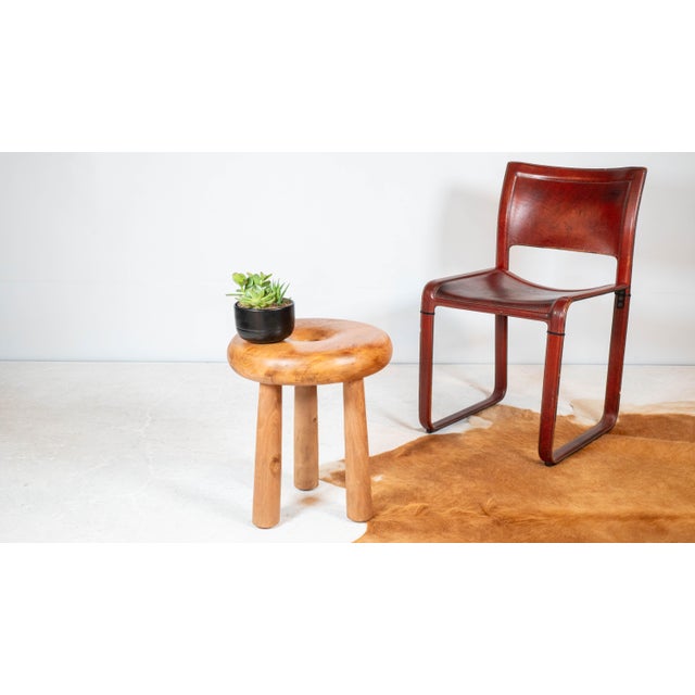 1970s Mid Century Artek Bertel Gardberg Style Wooden Stool For Sale - Image 9 of 12
