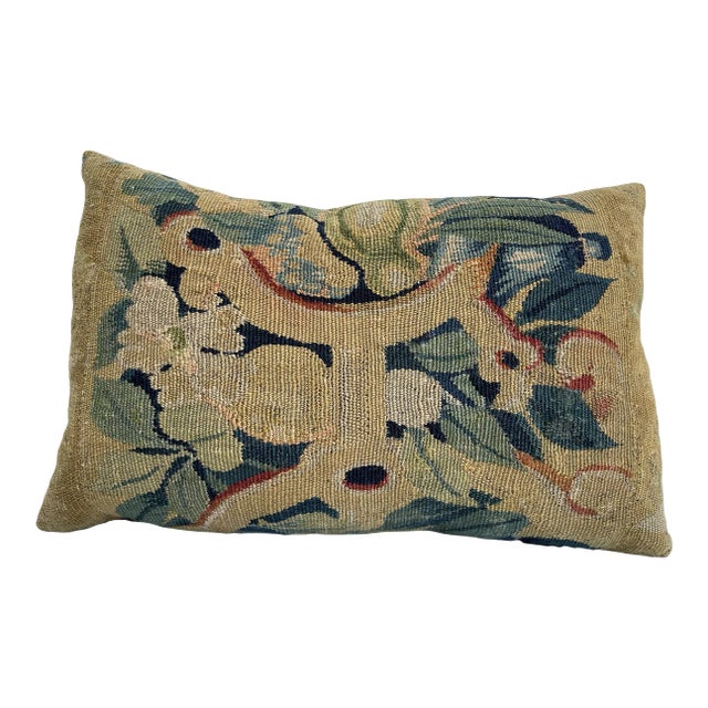 17th Century Flemish Tapestry Pillow For Sale