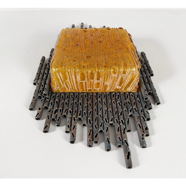 Brutalist Wall Lamp by Marcello Fantoni, Italy, 1970s For Sale - Image 11 of 18