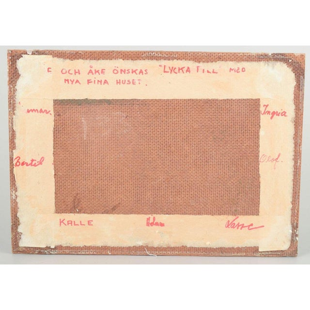 Torsten Hugo Olson, Abstract Composition, 1975, Oil Painting on Panel For Sale - Image 4 of 5