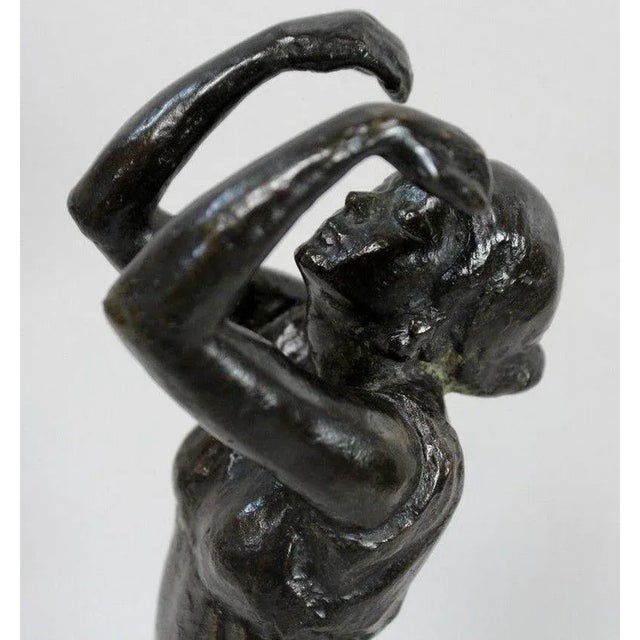 Metal Bronze Dancer by G. Halbout du Tanney For Sale - Image 7 of 18