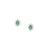 2010s Natural Emerald Diamond Earrings 14k White Gold 2.4 TCW Certified For Sale - Image 5 of 12