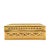 Gold Vintage Mid-Century Burmese Black & Gold Shwe Zawa Lacquer Chinthe Box For Sale - Image 8 of 8