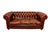 Maroon Vintage Chesterfield Three-Seater Sofa in Oxblood Leather, 1980s For Sale - Image 8 of 8