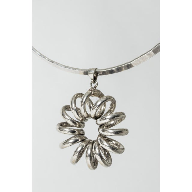 Silver Neckring by Göran Kuhlin, 1974 For Sale - Image 4 of 7