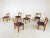 Brown Raphael Chairs attributed to Guillerme and Chambron for Votre Maison, 1960s, Set of 6 For Sale - Image 8 of 12