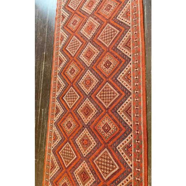 Vintage Handmade Tribal Moroccan Runner, 3'1" X 9'10" For Sale In Chicago - Image 6 of 10