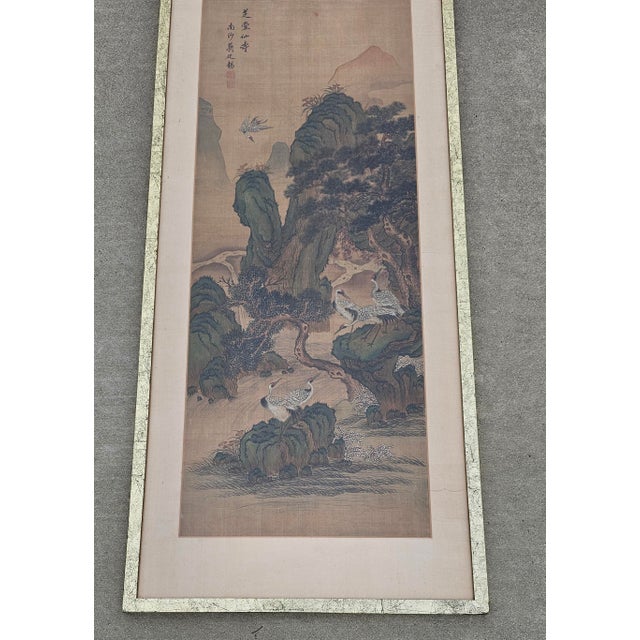 Qing Dynasty Artist Signed Hanging Scroll Attributed to Jiang Tingxi (1669–1732) For Sale - Image 9 of 12