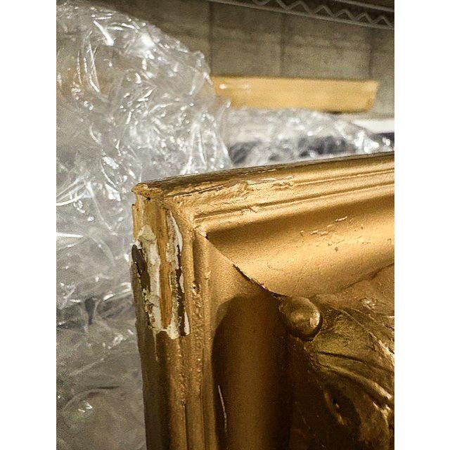 Mid 20th Century Vintage Gold French Wall Mirror For Sale - Image 5 of 6