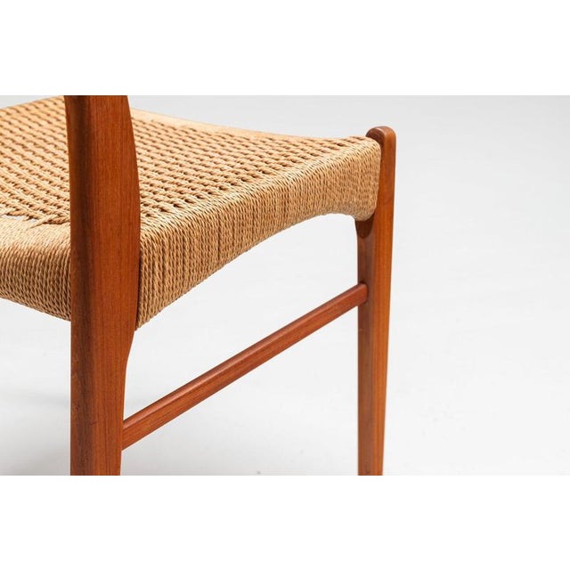 Teak Dining Chairs Glyngore by Arne Wahl Iversen, Denmark, 1960, Set of 6 For Sale - Image 14 of 17