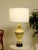 Mid 20th Century Vintage Mid-Century Atomic Ceramic Table Lamp With Cutout Base For Sale - Image 5 of 12