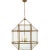 Transitional Suzanne Kasler for Visual Comfort Signature Morris Large Lantern in Gilded Iron with Clear Glass For Sale - Image 3 of 4