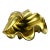 Sculptural Brass Shell Trinket Bowl With Fluted Edges For Sale