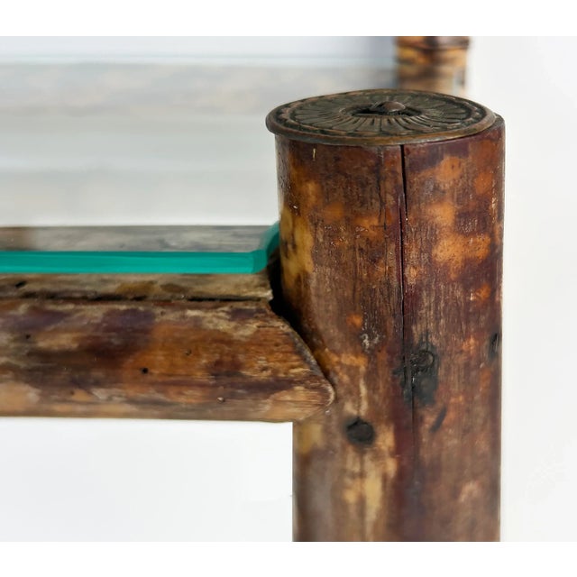 Aesthetic Movement English Tortoise Burnt Bamboo Hall Stand, 1880s For Sale - Image 12 of 13