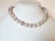 Metal Natural Cherry Blossom Agate Knotted Beaded Necklace For Sale - Image 7 of 9