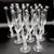 Glass Snow Doves Crystal Champagne Flutes by Igor Carl Fabergé, France, 1982, Set of 12 For Sale - Image 7 of 18