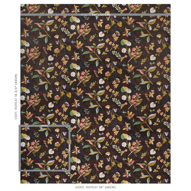 Blackwell Linen’s exquisitely detailed botanical forms stand out against a background of faint silhouettes of seaweed,...