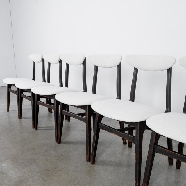 Mid-Century Modern Upholstered Dining Chairs- Set of 6 For Sale - Image 10 of 12