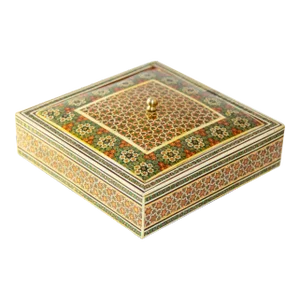 1950s Anglo Indian Micro Sadeli Mosaic Inlaid Jewelry Box