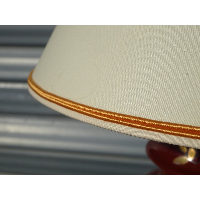 Brown Limoges Porcelain Bedside Lamps, 1970s, Set of 2 For Sale - Image 8 of 18