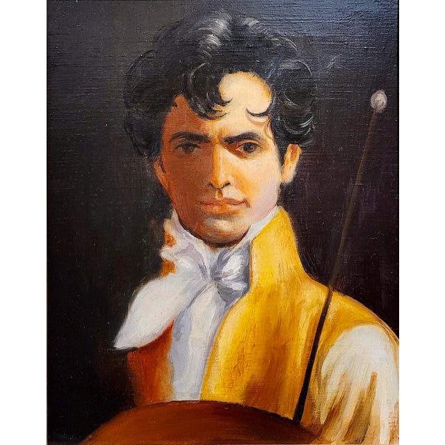 American Portrait of an Elegant Good Looking Gentleman-Oil Painting C1920s For Sale - Image 3 of 7
