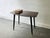 Small Mid-Century Vintage Side Table with Tapered Black Legs & Brass Ferrules For Sale - Image 3 of 6
