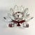 Mid-Century Hollywood Regency Lotus Crystal Candle Holder. For Sale - Image 6 of 7