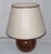 Vintage Table Lamp with Brown Ceramic Base by Schütte-Leuchten, 1980s For Sale - Image 4 of 8