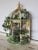 Whimsy Chic Decorative Distressed Painted Bird Cage For Sale - Image 4 of 11