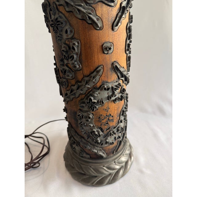 Transform your space with a true one-of-a-kind statement piece — a massive, heirloom-quality floor lamp crafted from an...