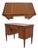 Italian Small Leather Top Walnut Writing Desk For Sale