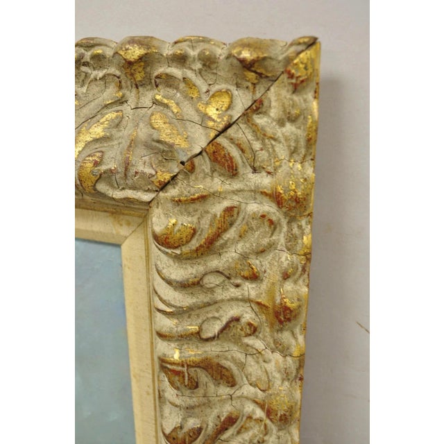 Blue Mid 20th Century Zaza Meuli (B. 1892) Oil on Canvas Impressionist Painting Girl in Hat Orange Bow For Sale - Image 8 of 12