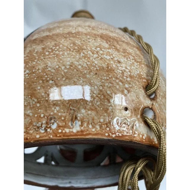 Mid-Century Modern Vallauris Ceramic Lamp, 1970s For Sale - Image 3 of 7