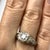 Silver Art Deco Diamond Filigree Engagement Ring in 18k White Gold, Old European Cut 0.25 Ct, C. 1920s, Size 5 For Sale - Image 8 of 12