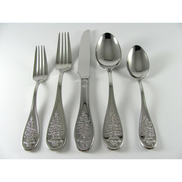 New! Contemporary Spode "Big" Christmas Tree Premium 18/10 Stainless Steel Service for 8 Flatware - 40 Piece Set For Sale - Image 13 of 13