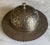 Vintage handmade silverplate serving dish with dome lid and intricate hammered floral design adding wonderful texture....