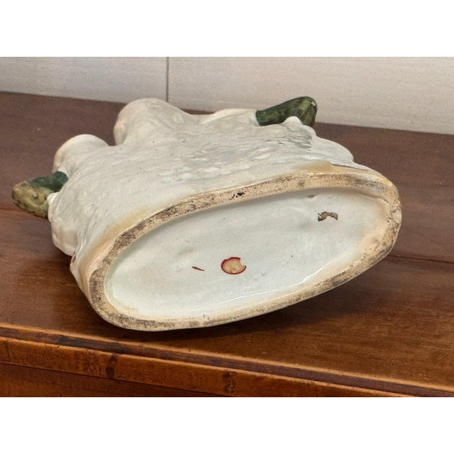 19th Century Staffordshire Spill Vase With Two Figures and a Dog For Sale - Image 6 of 6