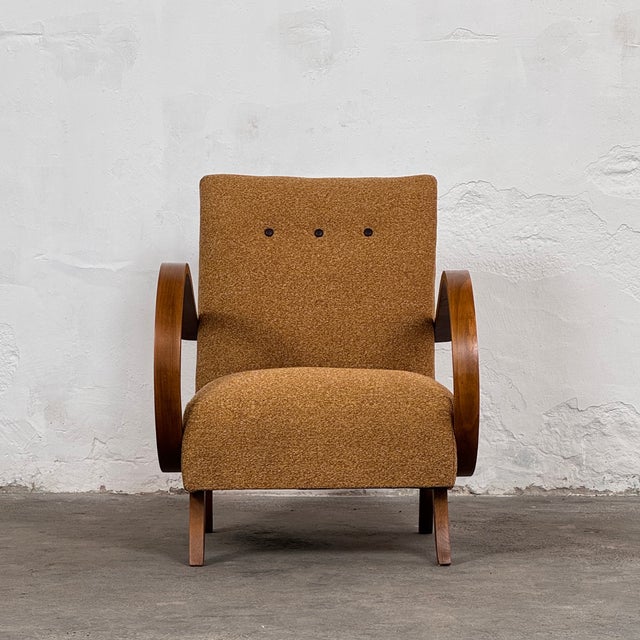 Art Deco H-410 Chairs by Jindřich Halabala for Up Závody, 1930, Set of 2 For Sale - Image 3 of 16