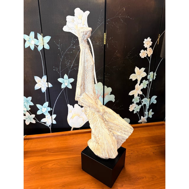 Signed Mid Century Original Austin Productions Brutalist Talll 32" Sculpture For Sale - Image 10 of 12