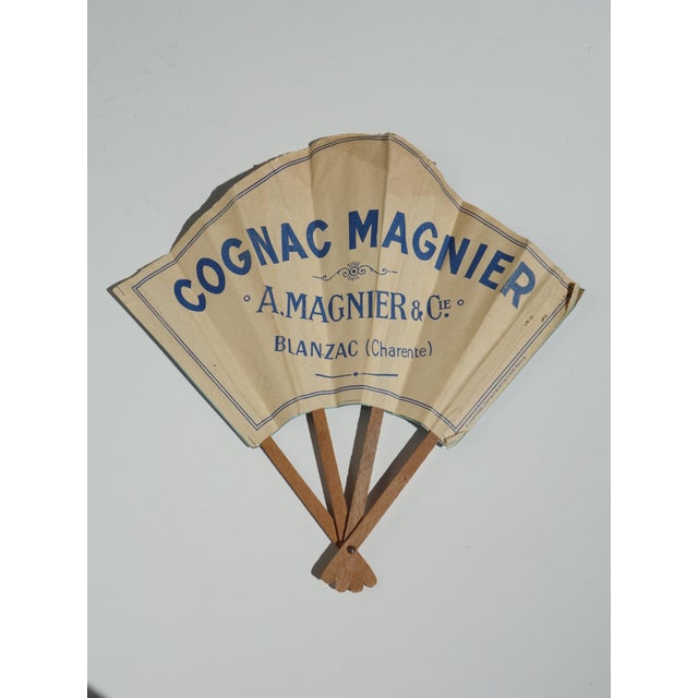 Art Deco Belle Epoque Hand Fans with Casino Advertising Graphic, Paris, France, Early 1900s, Set of 4 For Sale - Image 3 of 12