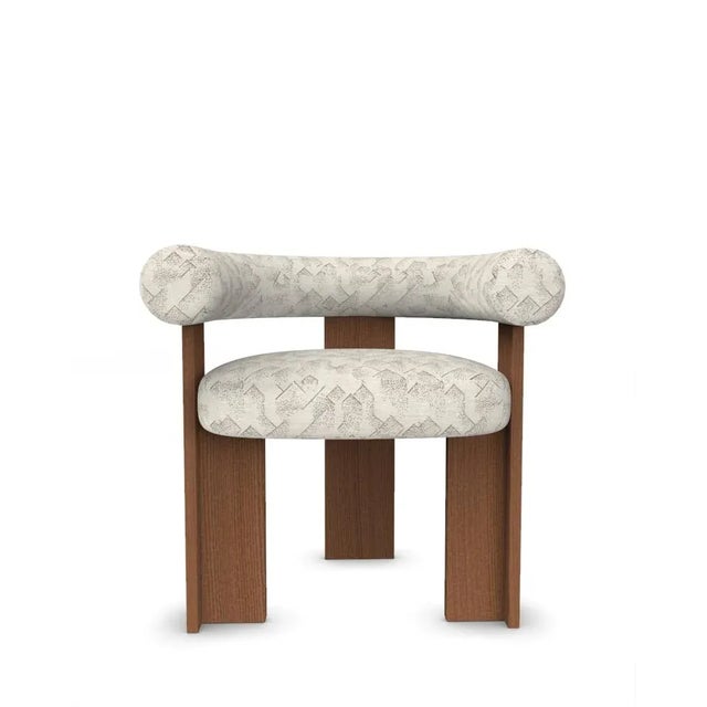 Collector Modern Cassette Chair in Graphite Ivory Fabric by Alter Ego For Sale - Image 6 of 6