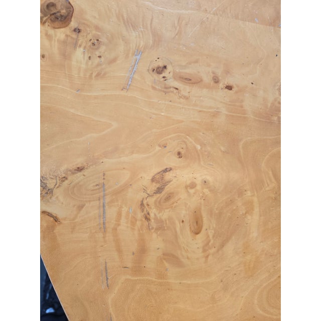 Milo Baughman Burl Wood Dining Table For Sale - Image 10 of 12