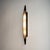 Rare wall lamp from the 1960s. Made in Italy by Fontana Arte. Designed by Max Ingrandi. Nickel-plated brass frame, satin-...