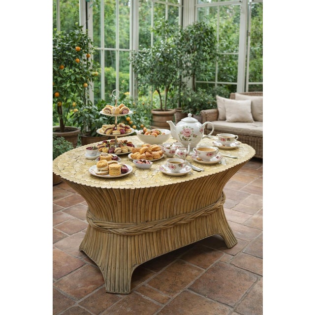 Console Table from McGuire, 1980s For Sale - Image 11 of 12